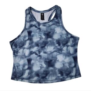 Yogalicious Blue Tie-Dye Tank Top Work Out Top Racerback Women's M